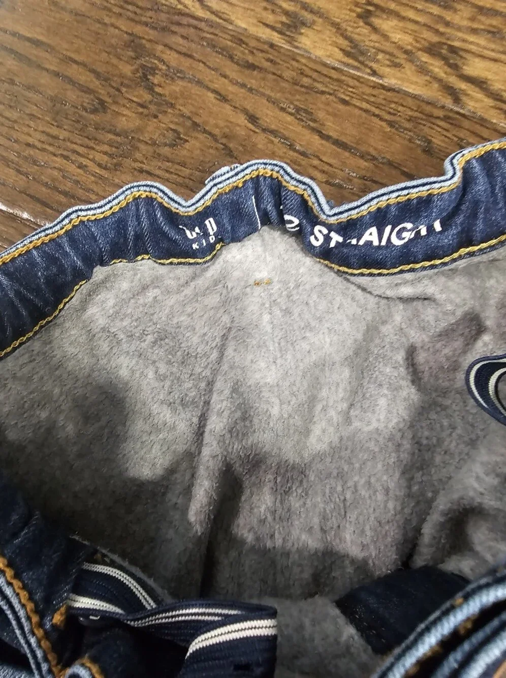 Gap Fleece Lined Straight Jeans, Size 12, Great Condition, Warm,
